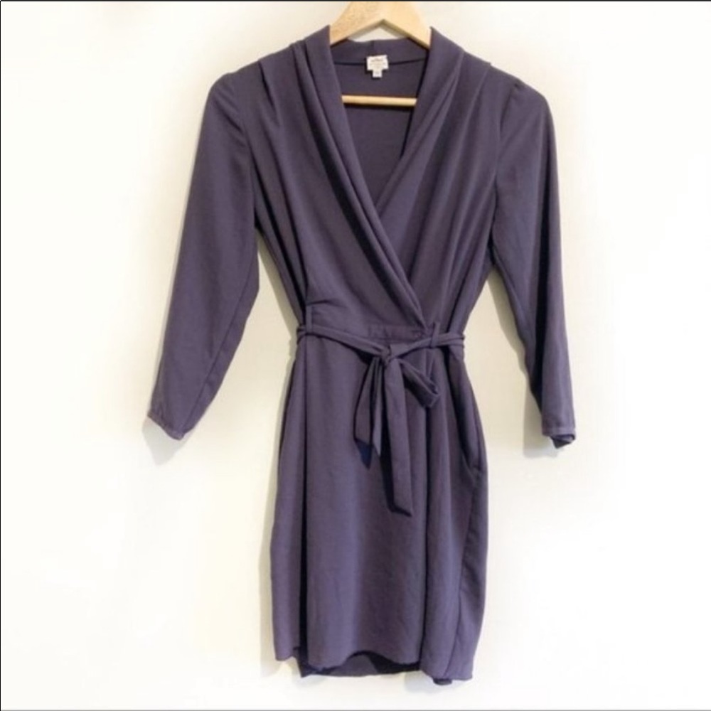 Aritzia Wilfred franca wrap tie dress